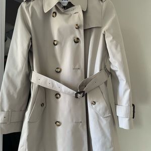 Burberry tan trench coat